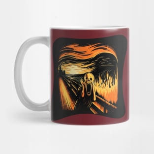 Handsome illustration of The Scream by Edvard Munch Mug